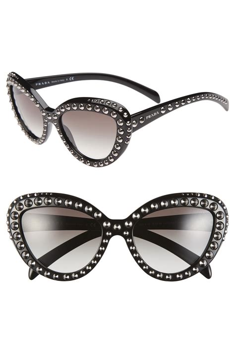 prada studded cateye sunglasses|prada symbole sunglasses beige.